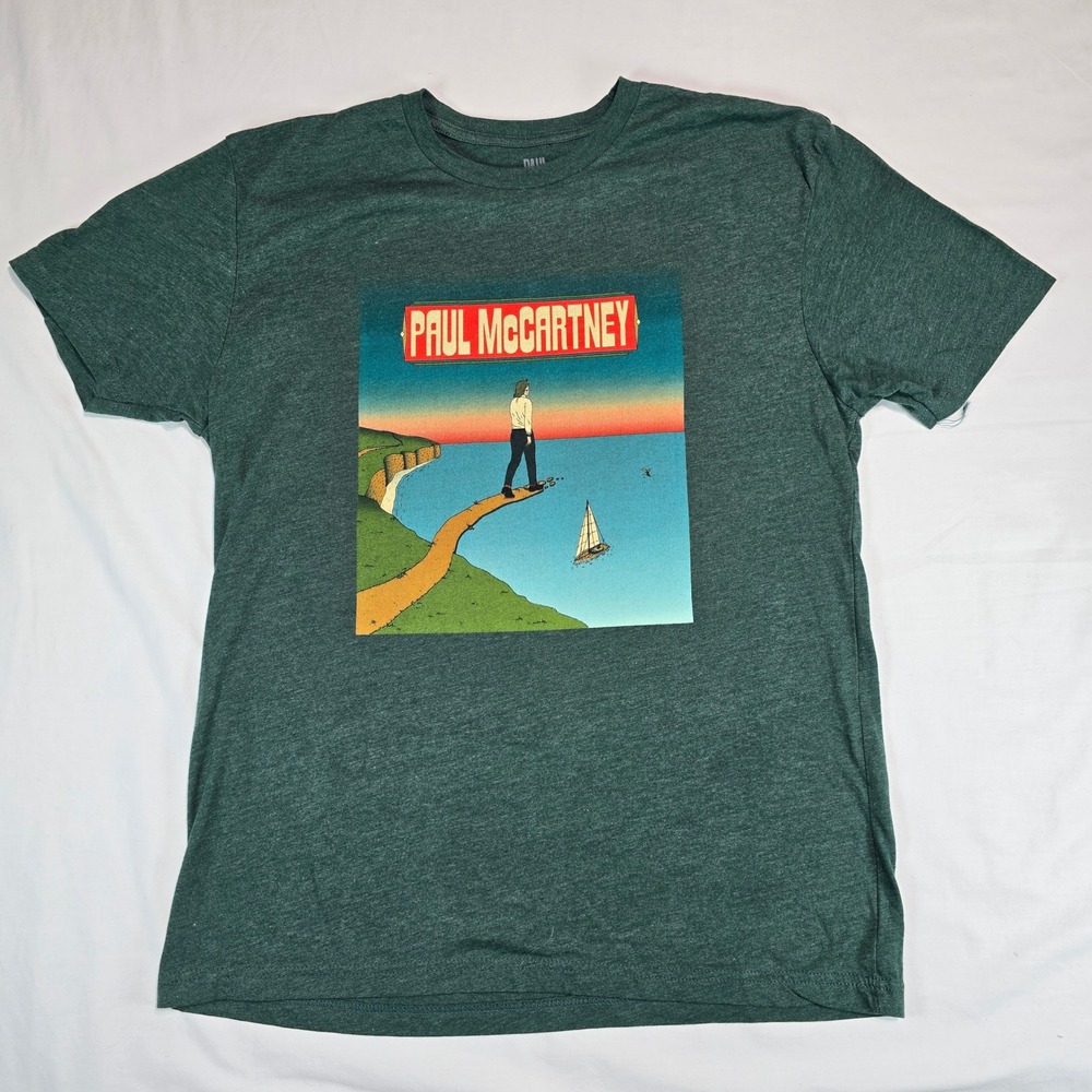 Paul McCartney Got Back North American Tour 2022 T-Shirt Mens Large Green